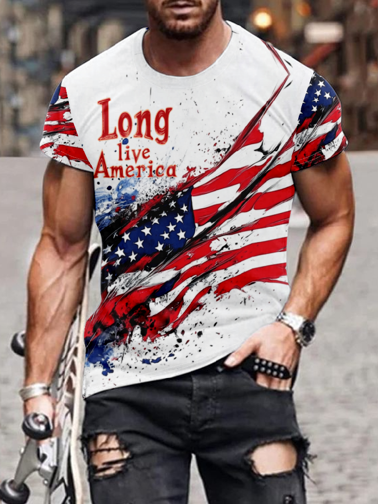 Long Live America National Patriotic T-Shirt