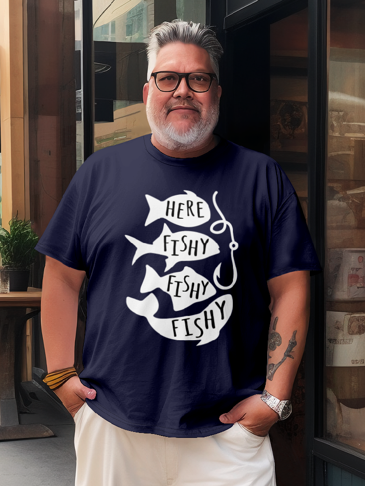 Here Fishy Fishing T-shirt