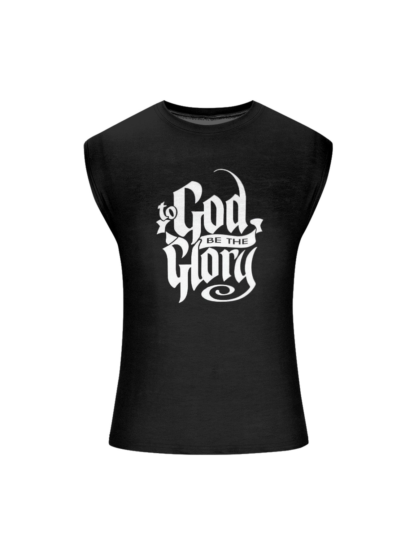 Mens Crewneck Tank Tops To God Be The Glory Easter Jesus Beach Sleeveless Shirt
