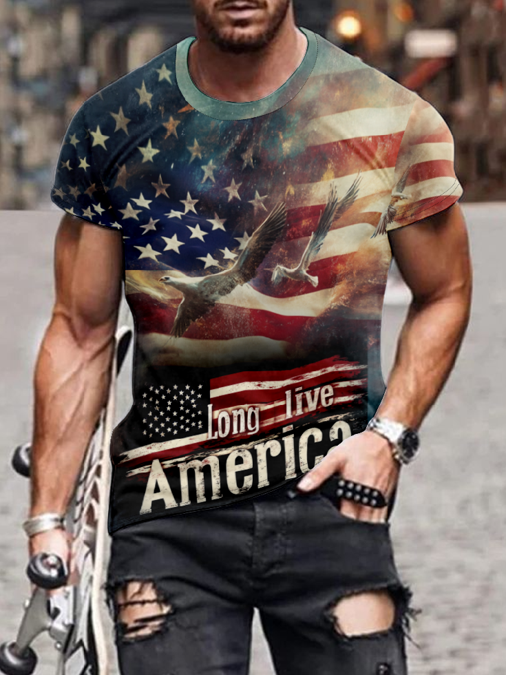 Long Live America National Patriotic T-Shirt