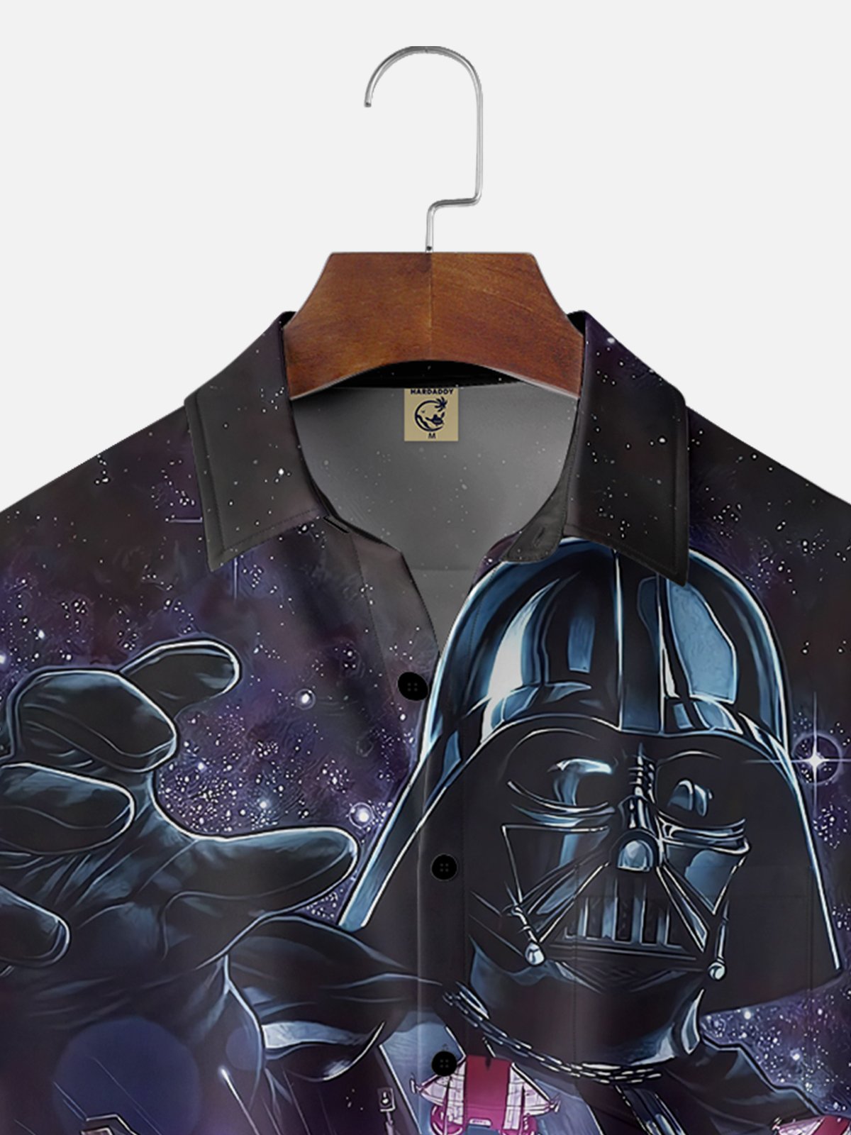 Moisture-wicking STAR Art Illustration Technology Chest Pocket Casual Shirt