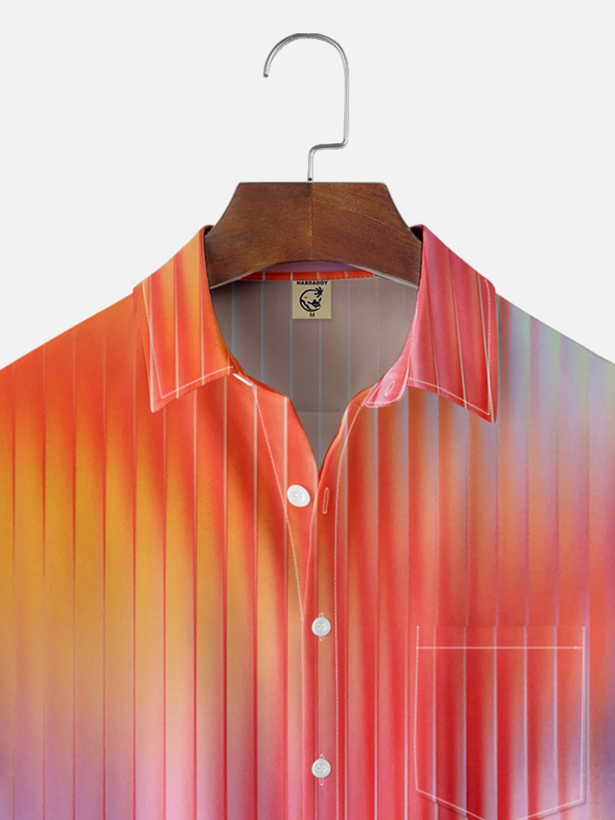 Moisture-wicking Fun Avant-garde Art Abstract Chest Pocket Casual Shirt
