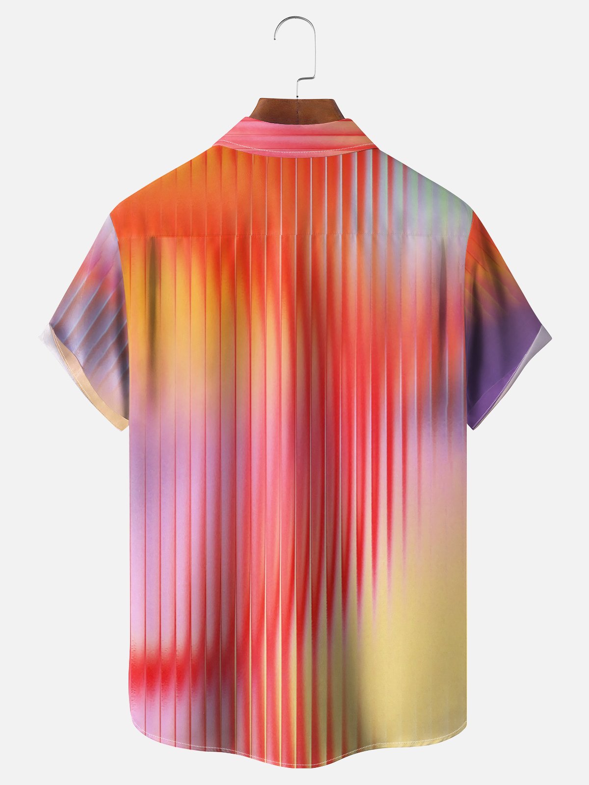 Moisture-wicking Fun Avant-garde Art Abstract Chest Pocket Casual Shirt
