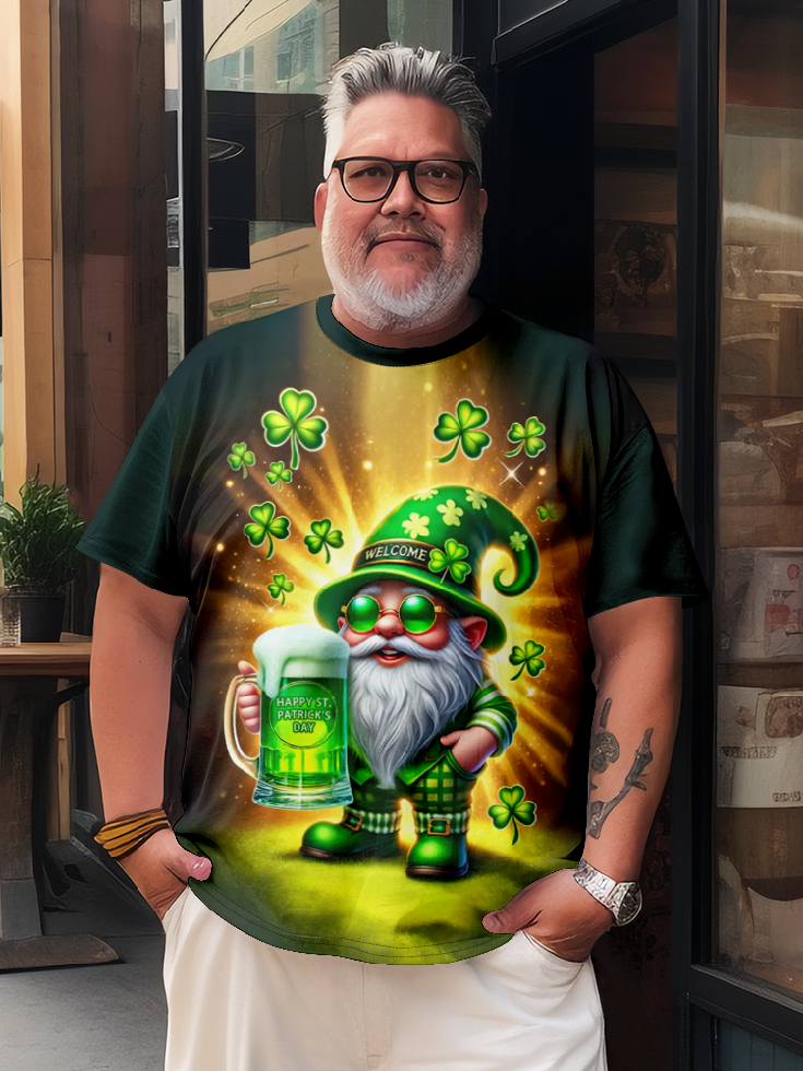 St. Patrick's Day Gnomes Shamrock T-Shirt