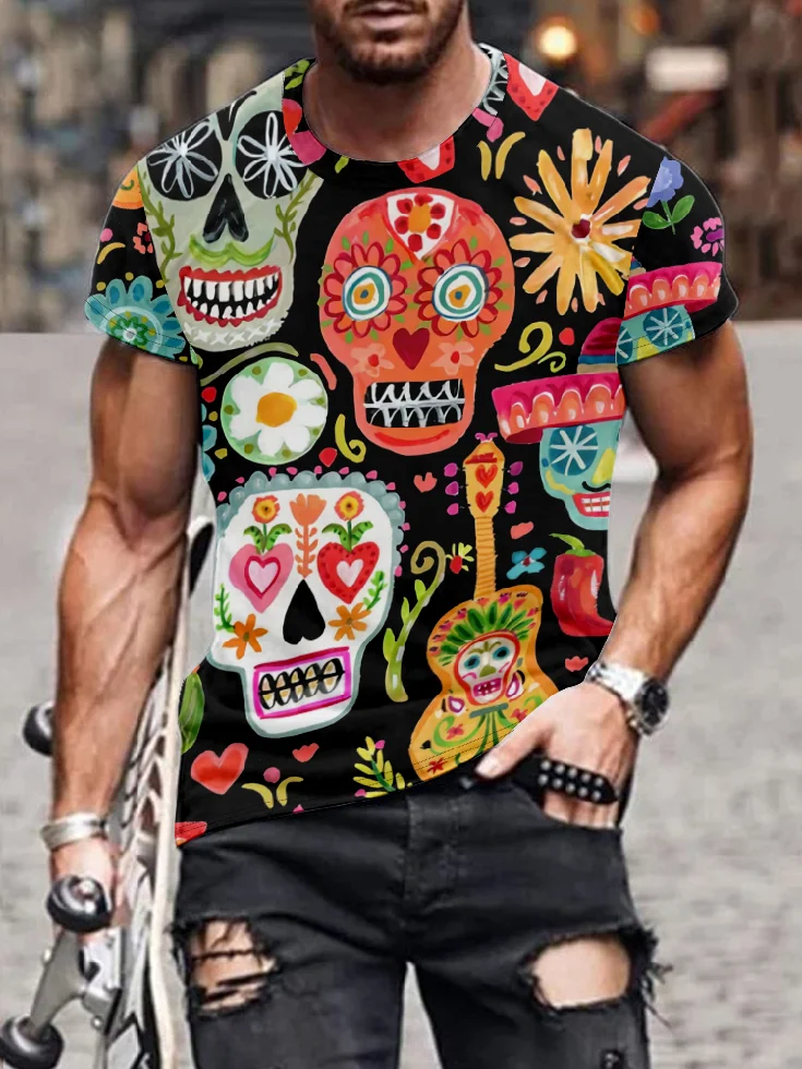 Cinco de Mayo Mexican Skull T-shirt