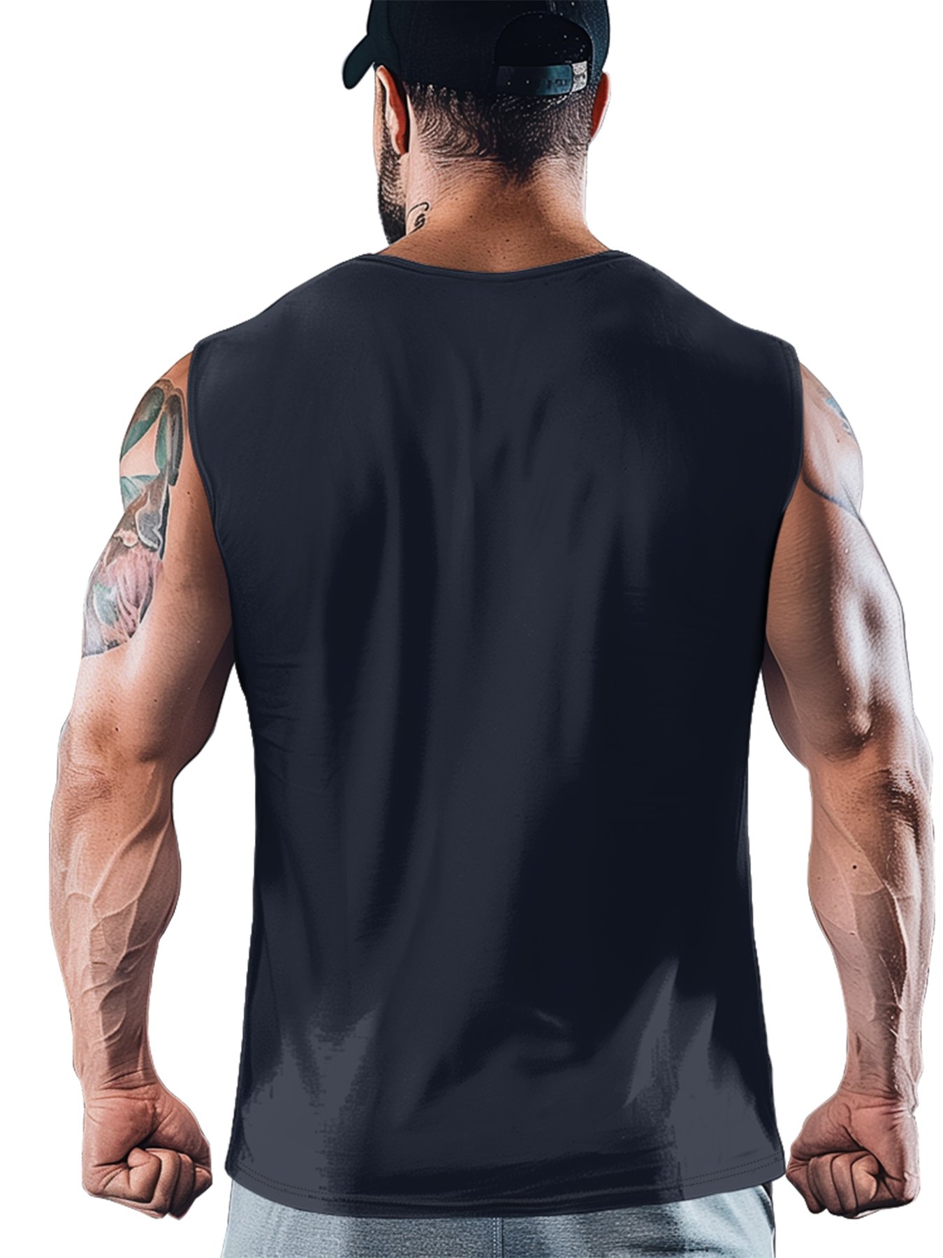 Mens Crewneck Tank Tops May The Force Be With You Beach Sleeveless Shirt