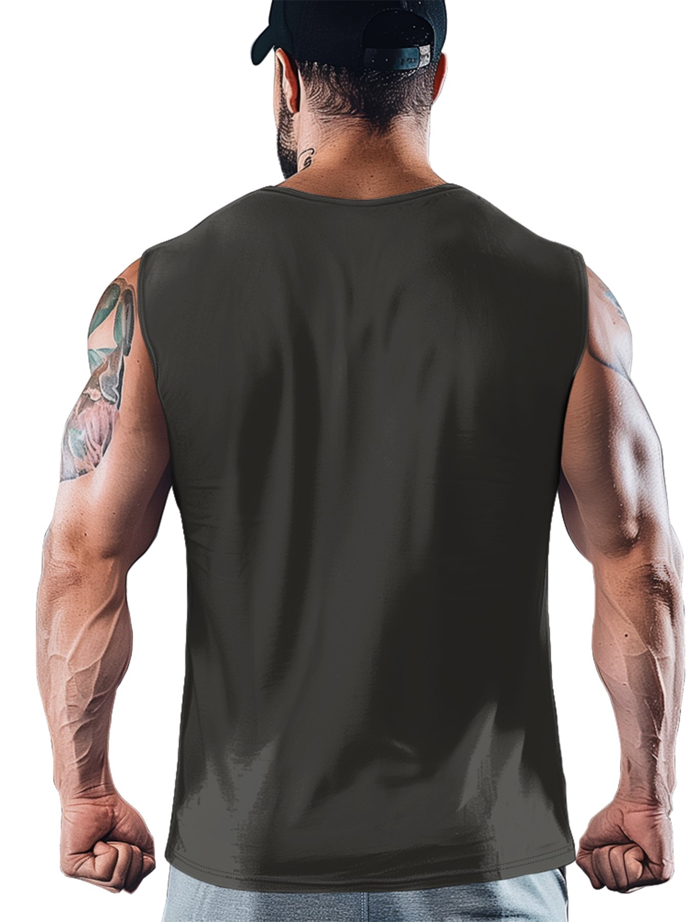 Mens Crewneck Tank Tops Beer Beach Sleeveless Shirt