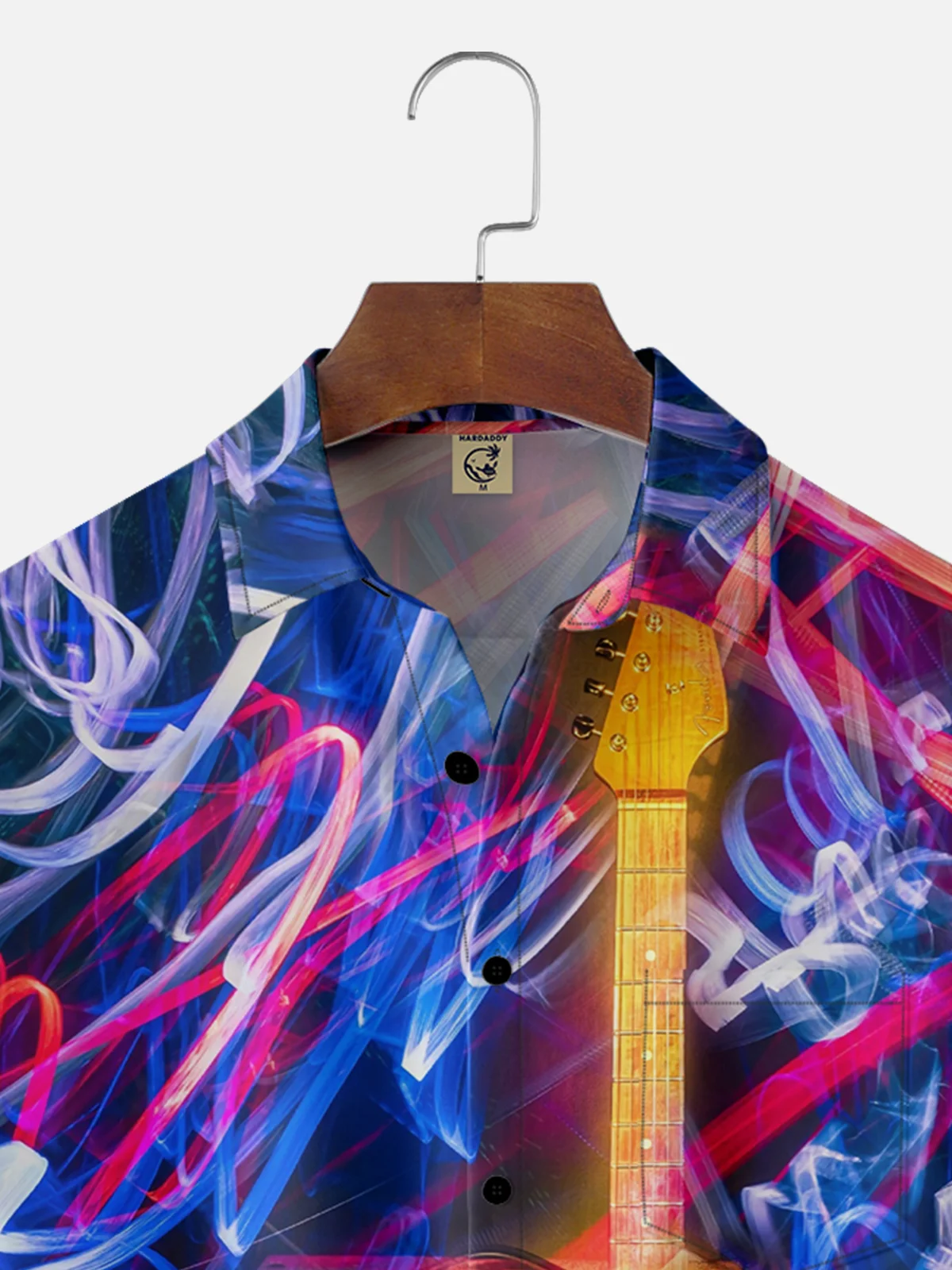 Moisture-wicking Music Guitar Amplifier Effects Chest Pocket Casual Shirt
