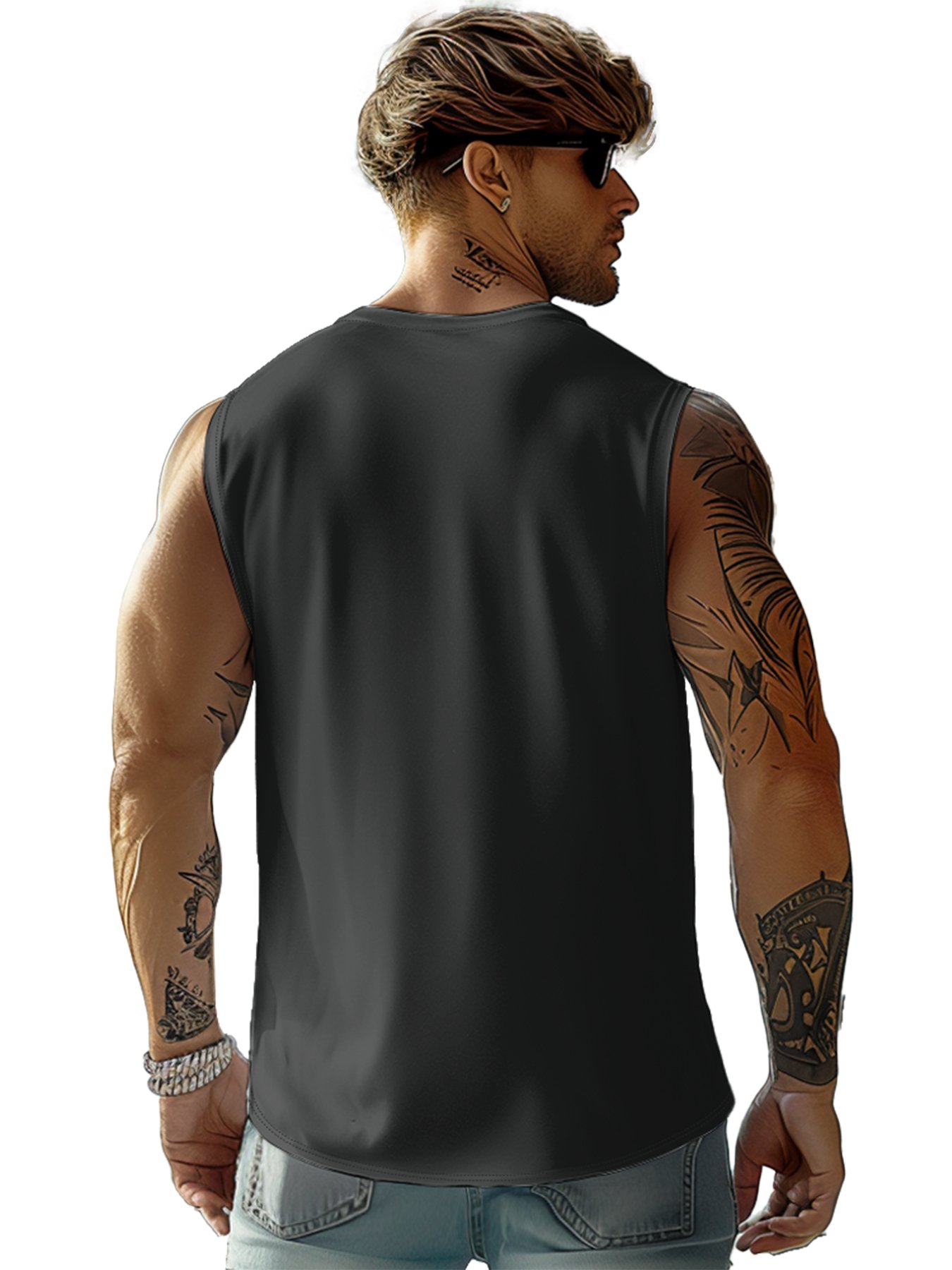 Mens Crewneck Tank Tops I Still Play With Blocks Beach Sleeveless Shirt