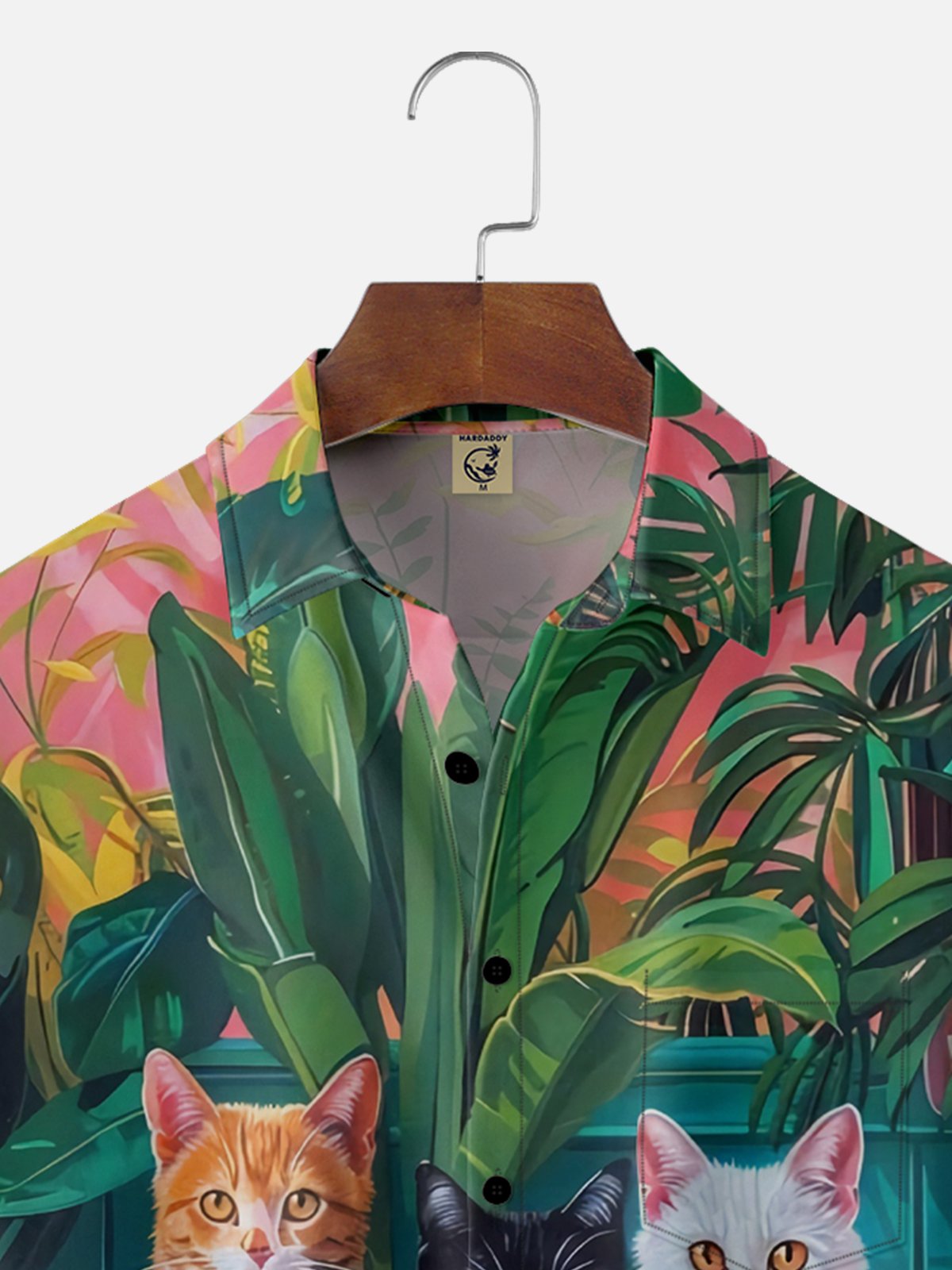 Moisture-wicking Cat Bathtub Chest Pocket Casual Shirt