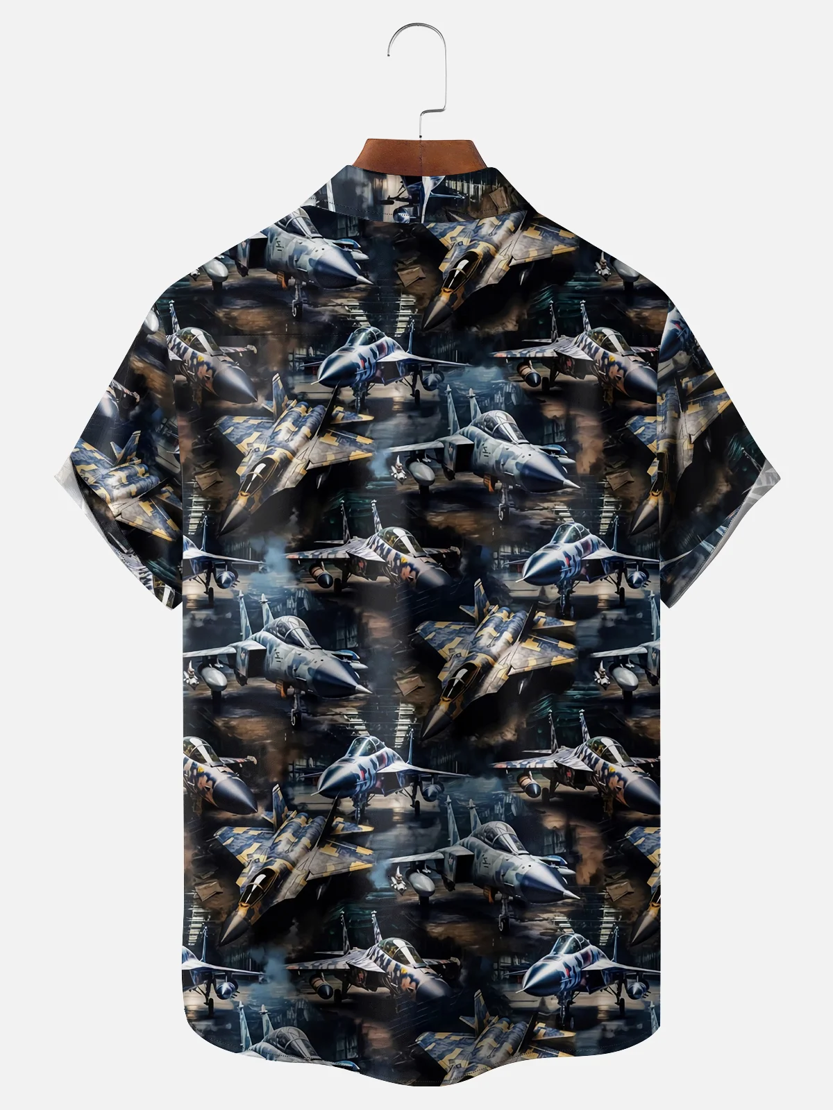 Moisture Wicking Fighter Chest Pocket Hawaiian Shirt