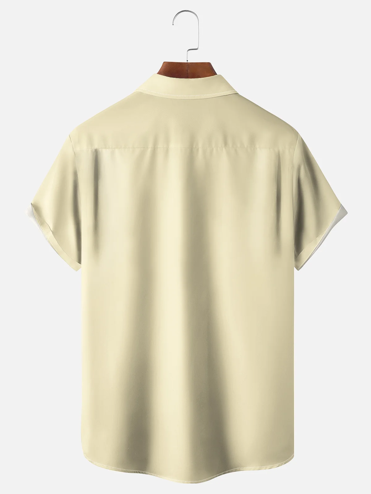 Moisture-wicking Arbor Day Environmental Protection Green Slogan Plant Chest Pocket Bowling Shirt