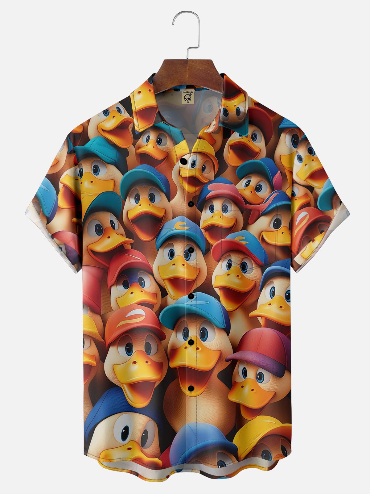 Moisture-wicking Ducks Chest Pocket Hawaiian Shirt