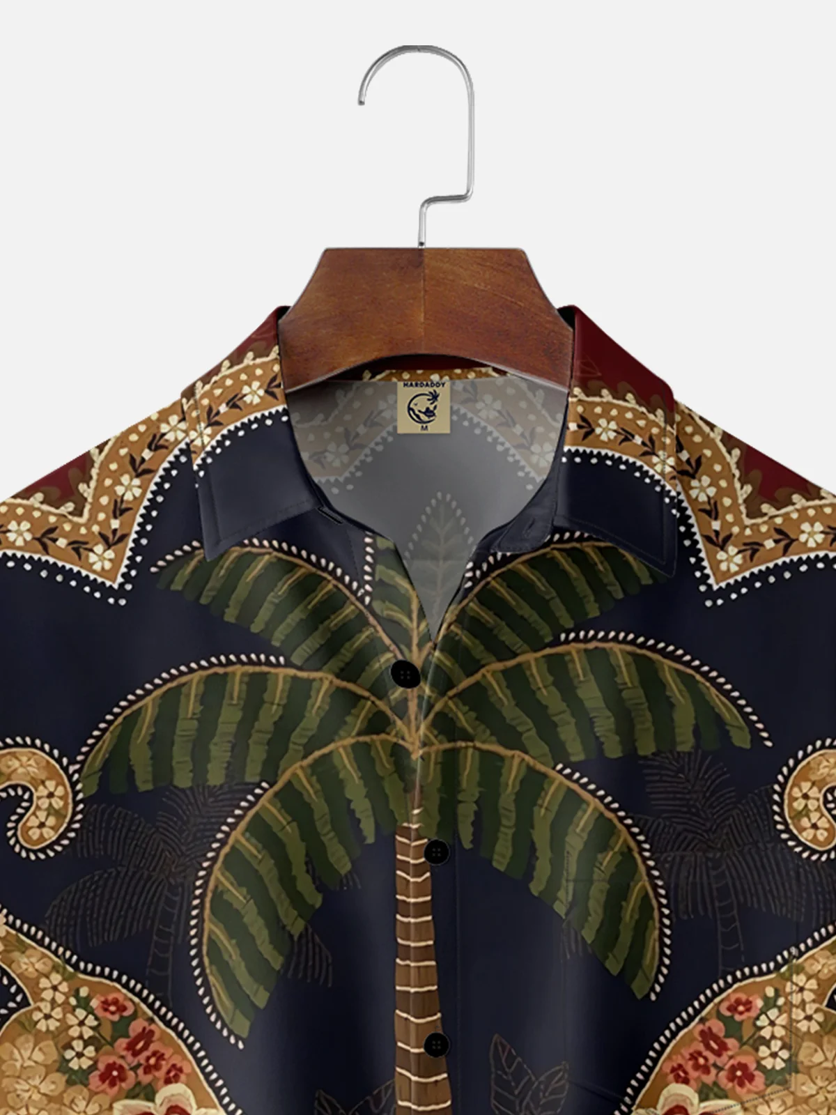 Moisture-wicking Classic Retro Art Leopard Print Avant-garde Chest Pocket Hawaiian Shirt