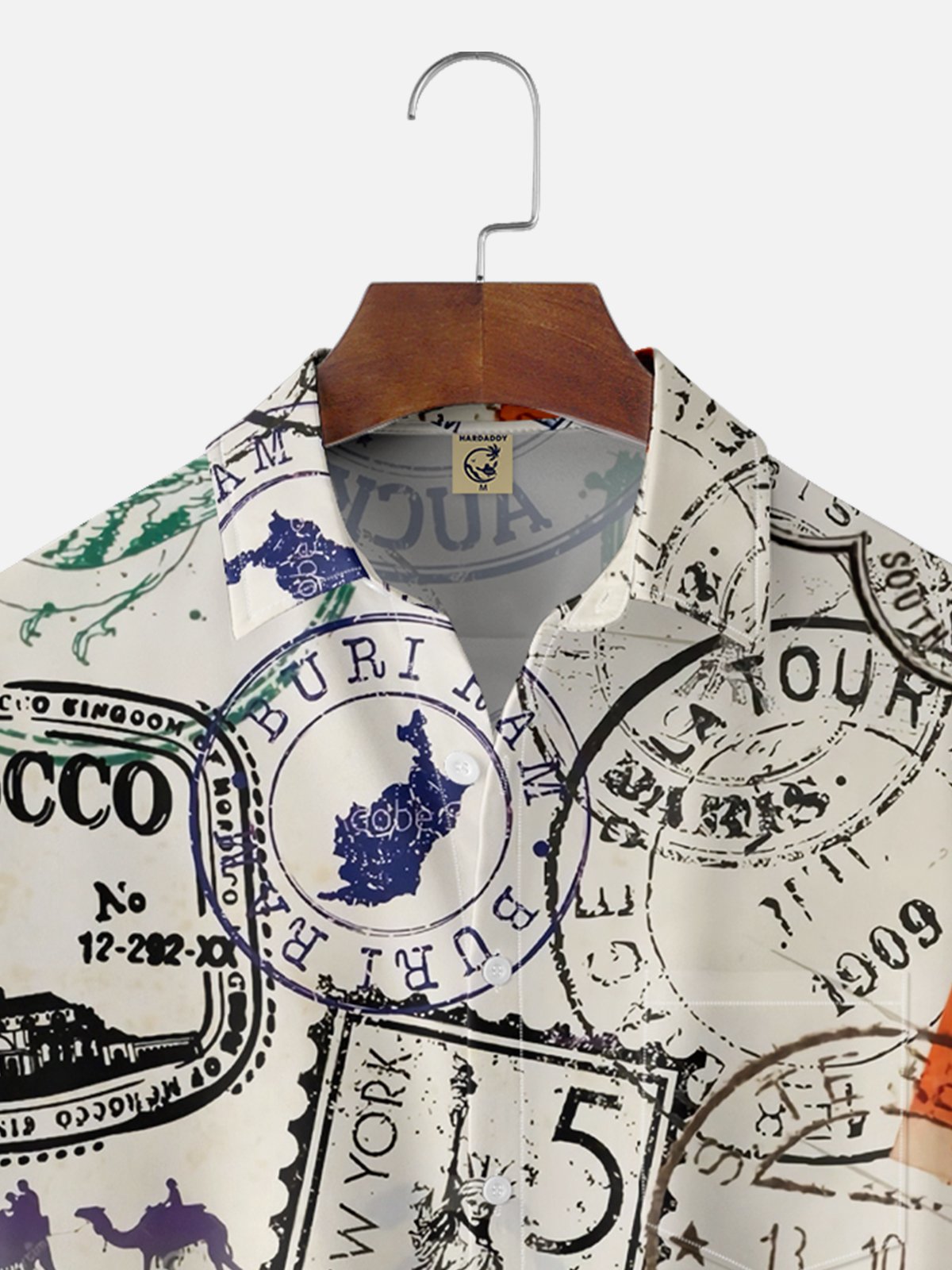 Moisture-wicking US Postmark Chest Pocket Casual Shirt