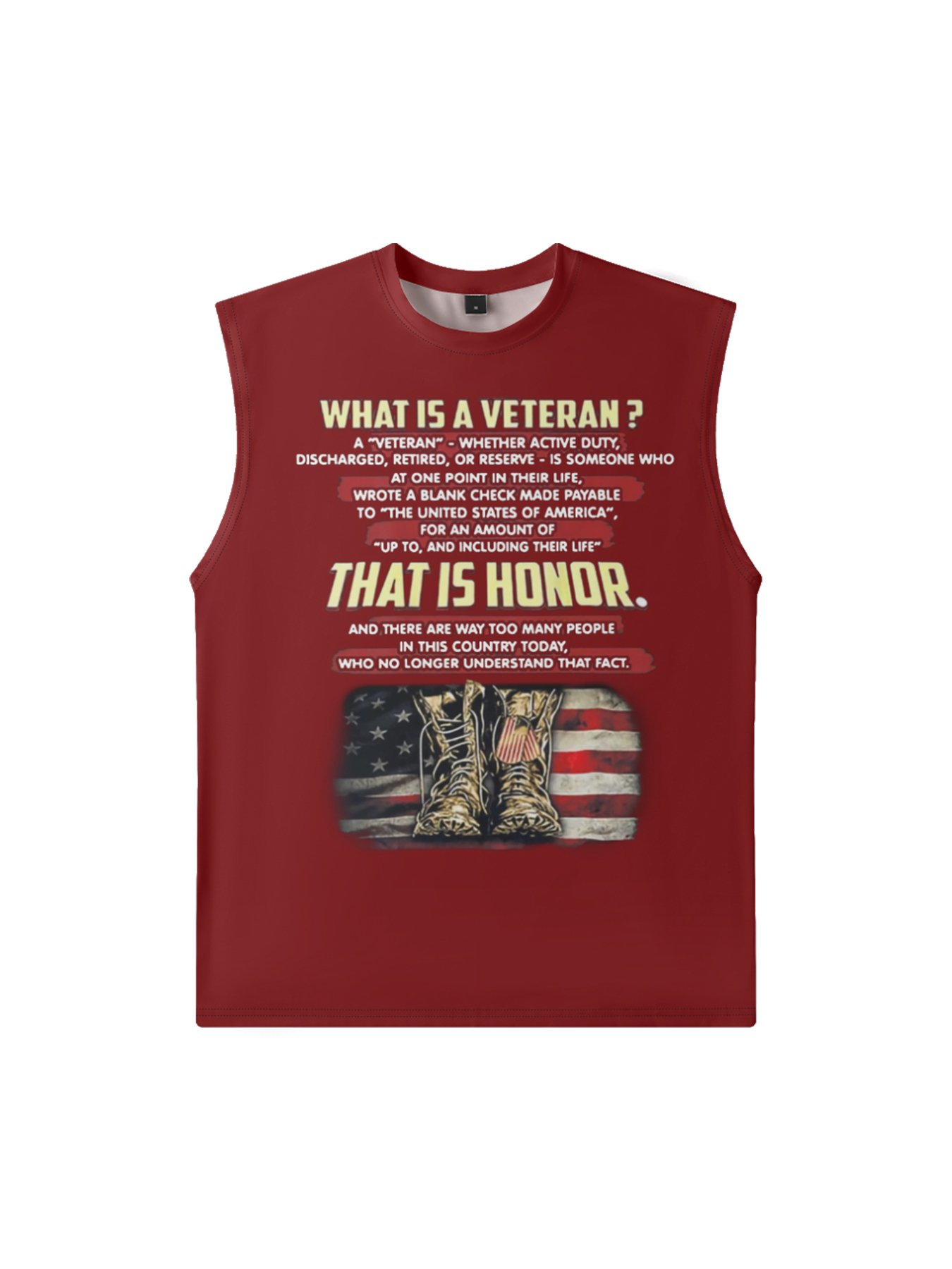Mens Crewneck Tank Tops Veterans Memorial Day Beach Sleeveless Shirt