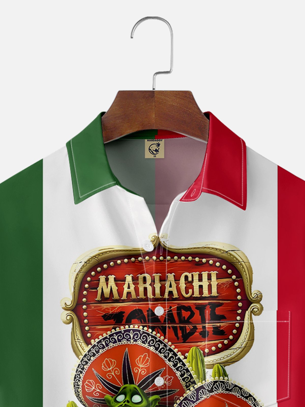 Moisture-wicking Cinco de Mayo Mexican Cactus Performance Chest Pocket Casual Shirt