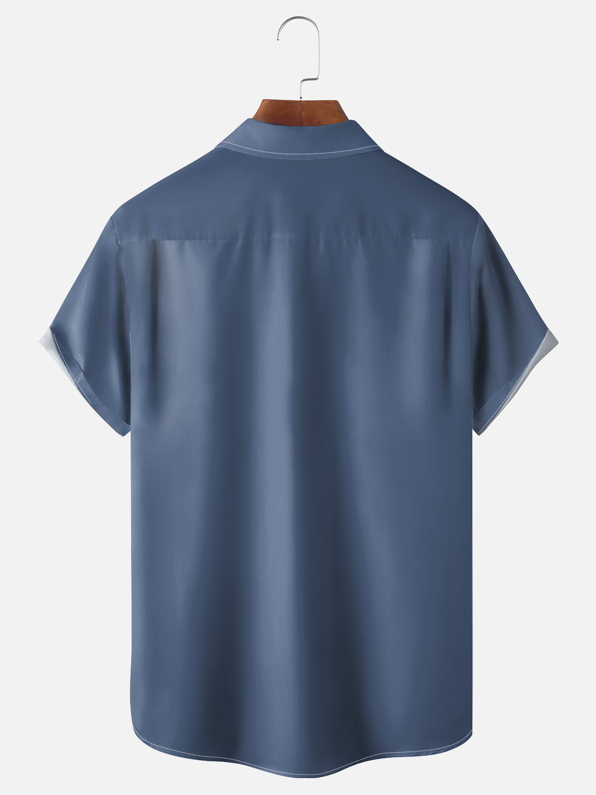 Moisture-wicking American Flag Panda Chest Pocket Casual Shirt