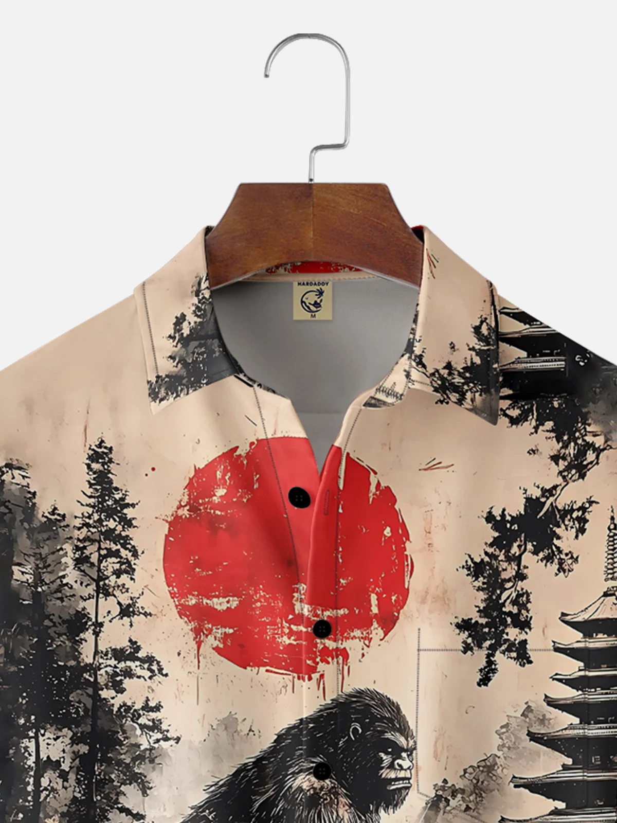 Moisture-wicking Samurai Bigfoot Chest Pocket Casual Shirt