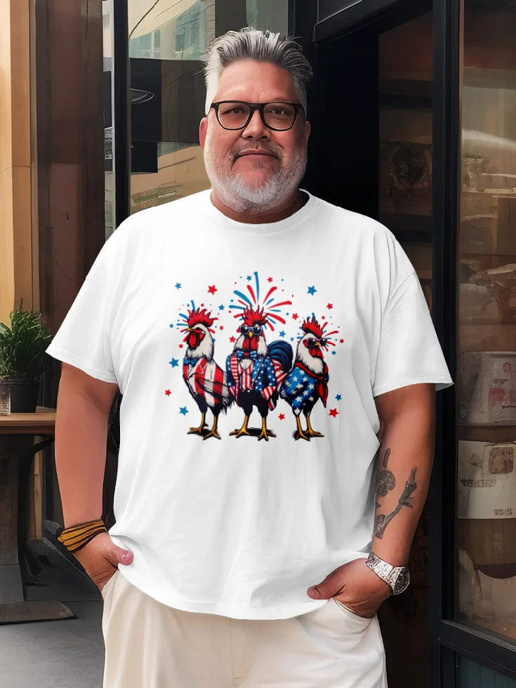 Independence Day Flag Chicken T-Shirt
