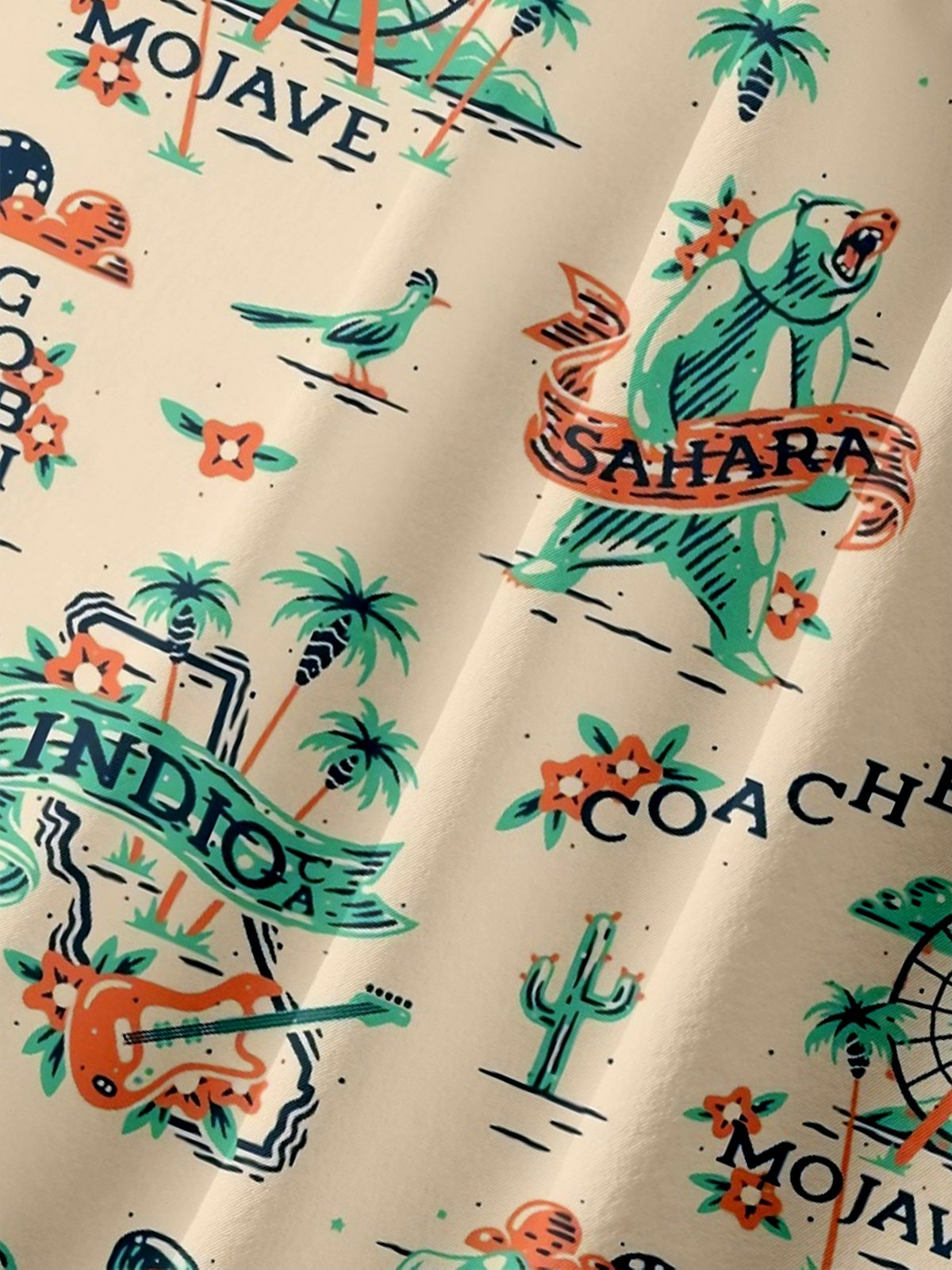 Moisture-wicking Coachella Music Festival Chest Pocket Casual Shirt