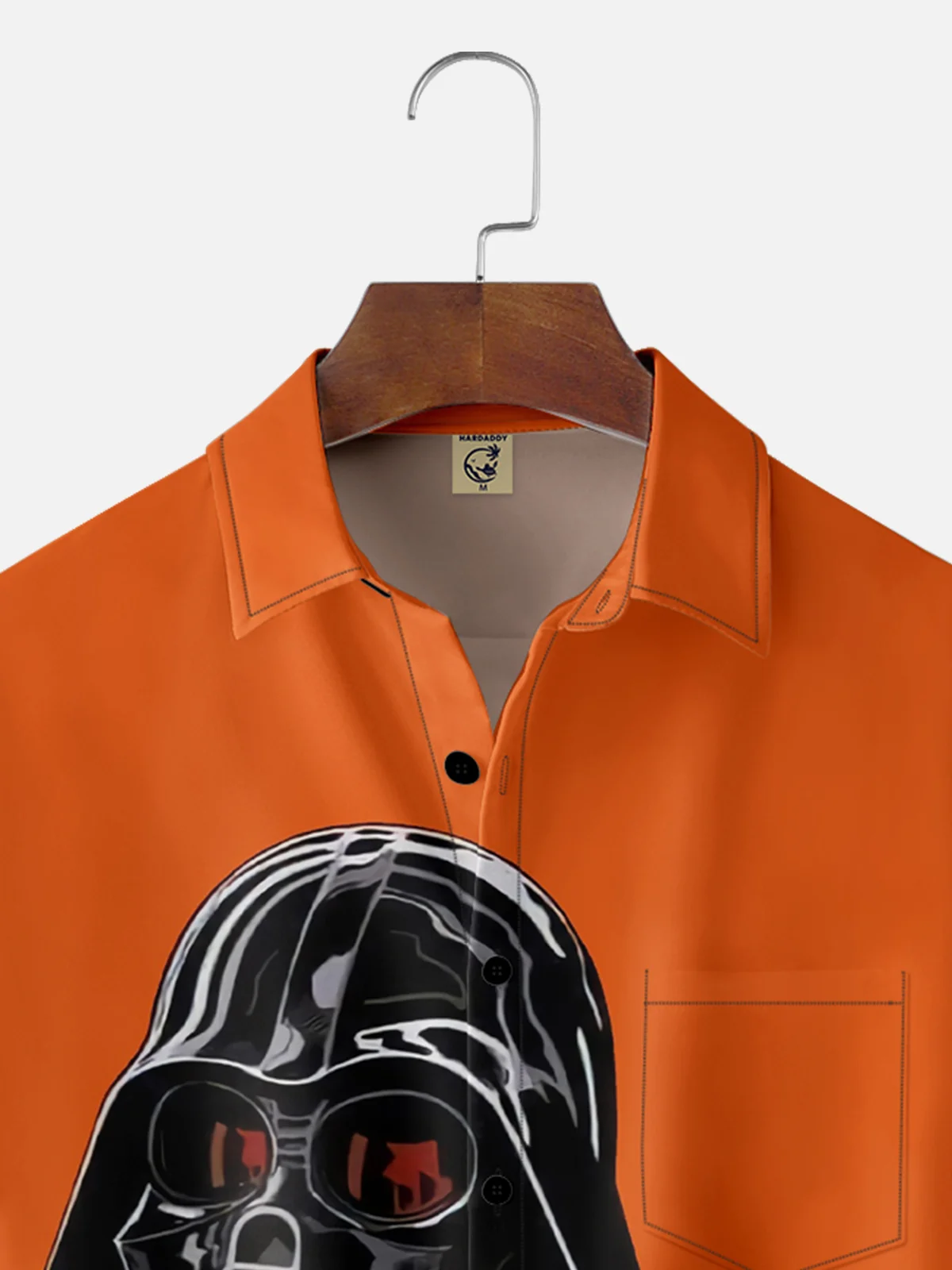 Moisture Wicking Star Robot Chest Pocket Hawaiian Shirt