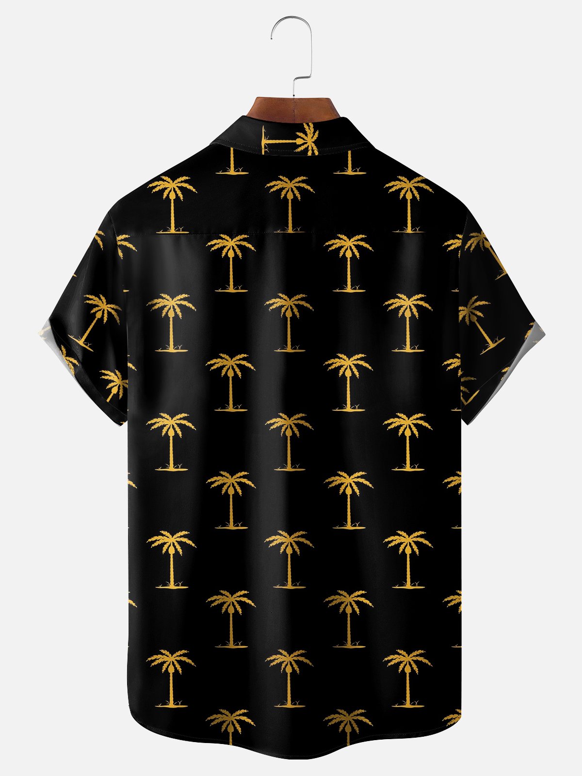 Moisture Wicking Coconut Tree Chest Pocket Hawaiian Shirt