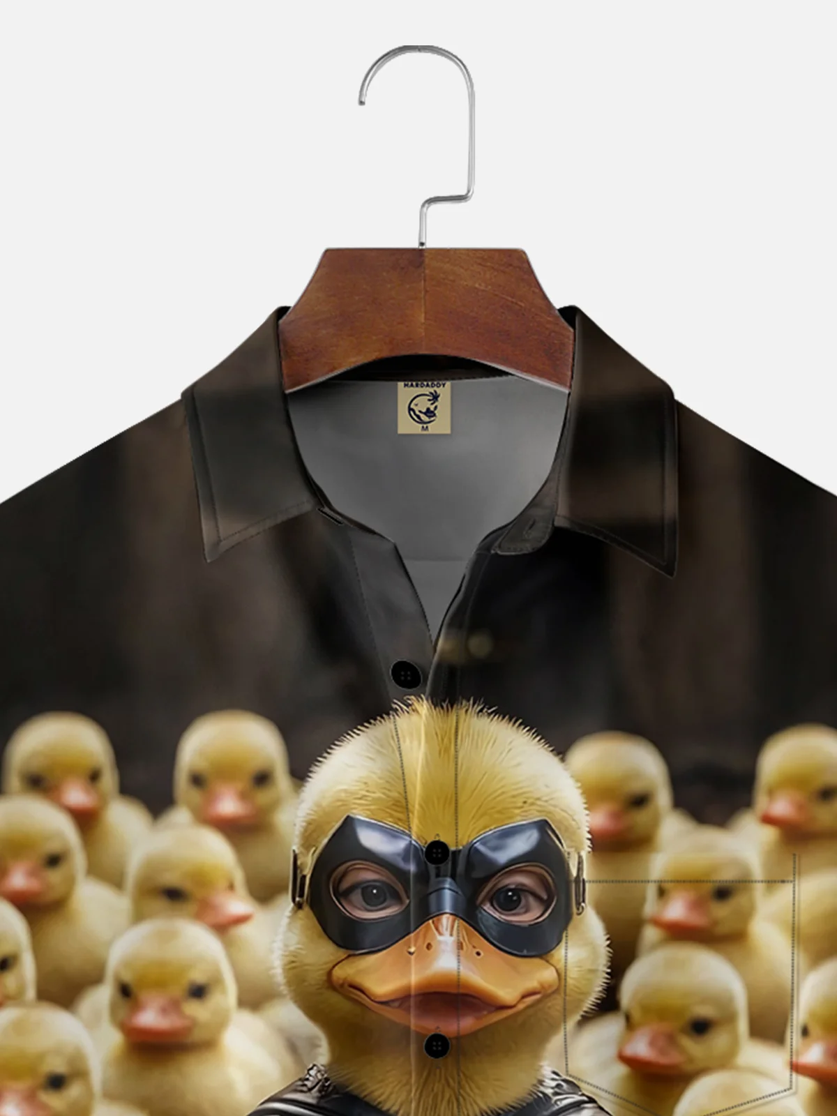 Moisture-wicking Duck Funny Bat Chest Pocket Hawaiian Shirt