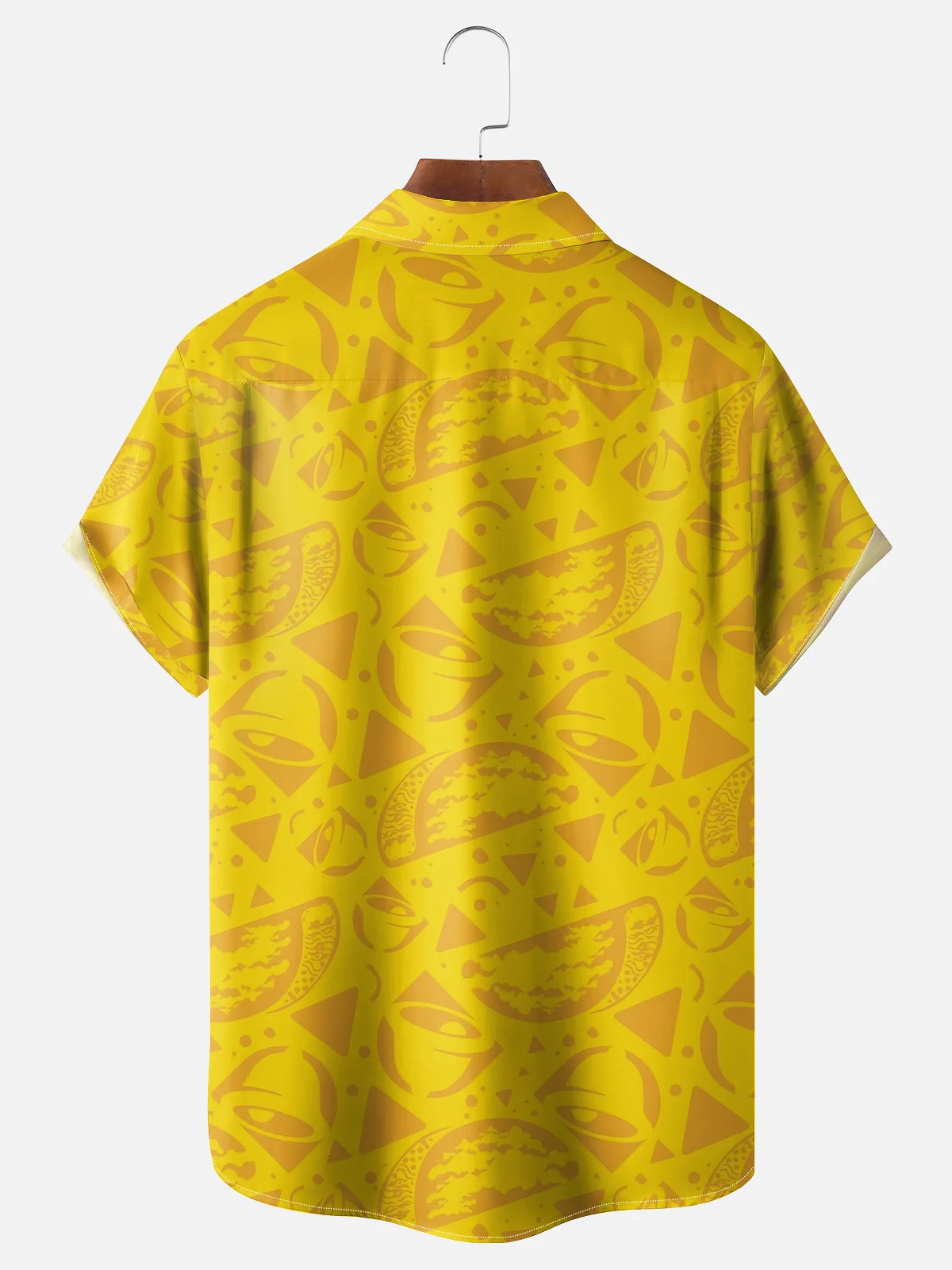 Tall Size Moisture-wicking Cinco de Mayo Chili Chest Pocket Bowling Shirt