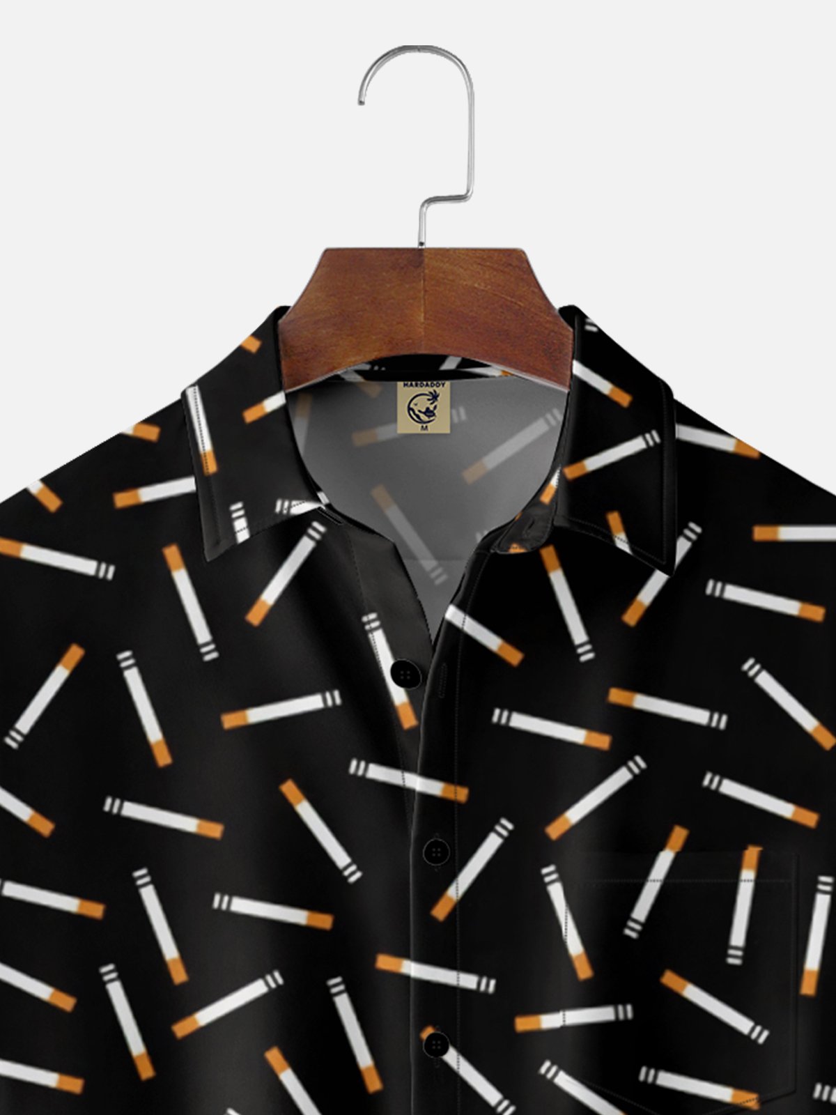 Moisture Wicking Smoke Chest Pocket Hawaiian Shirt
