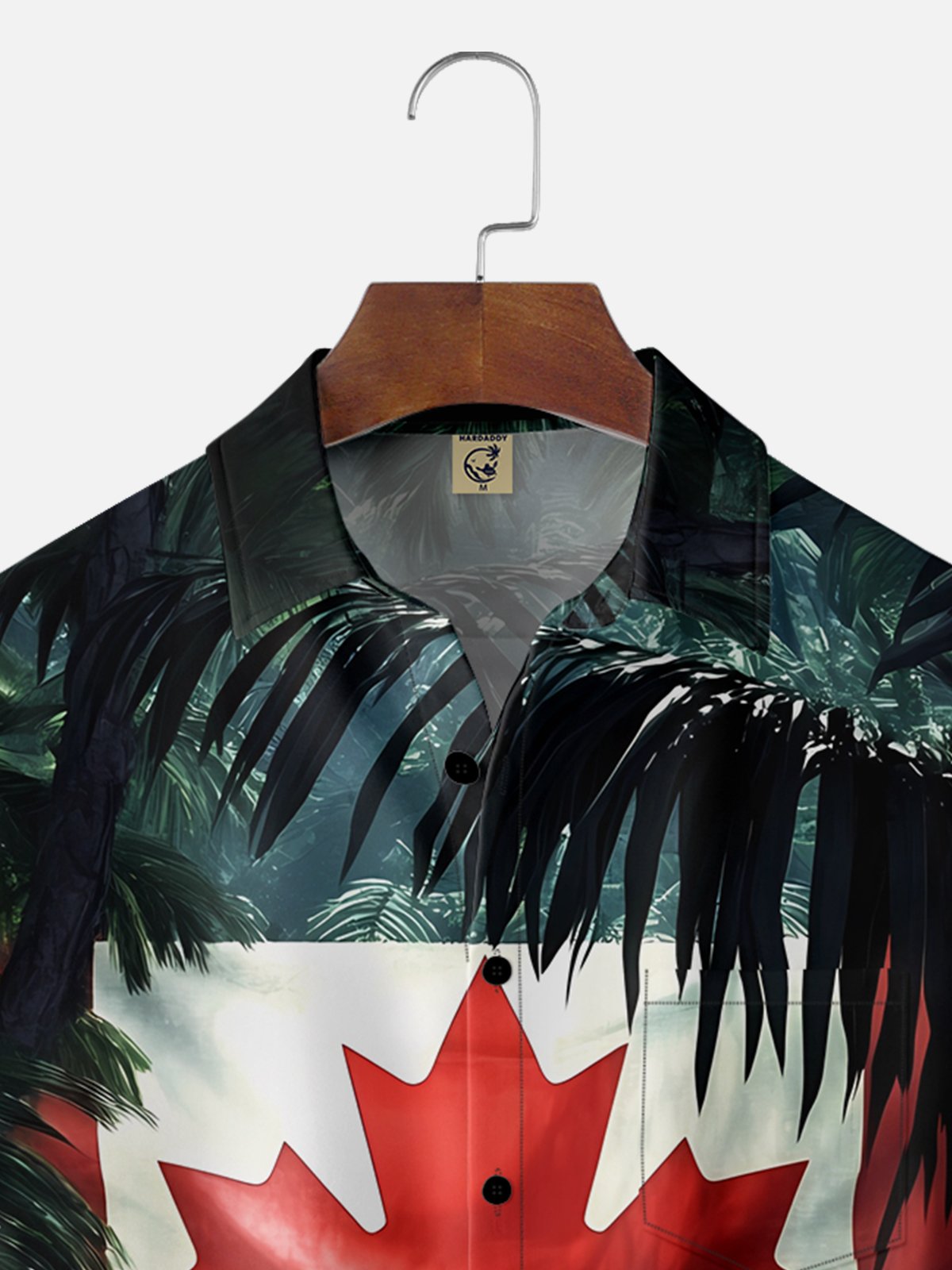 Moisture-wicking Canada Day Maple Beaver Chest Pocket Casual Shirt