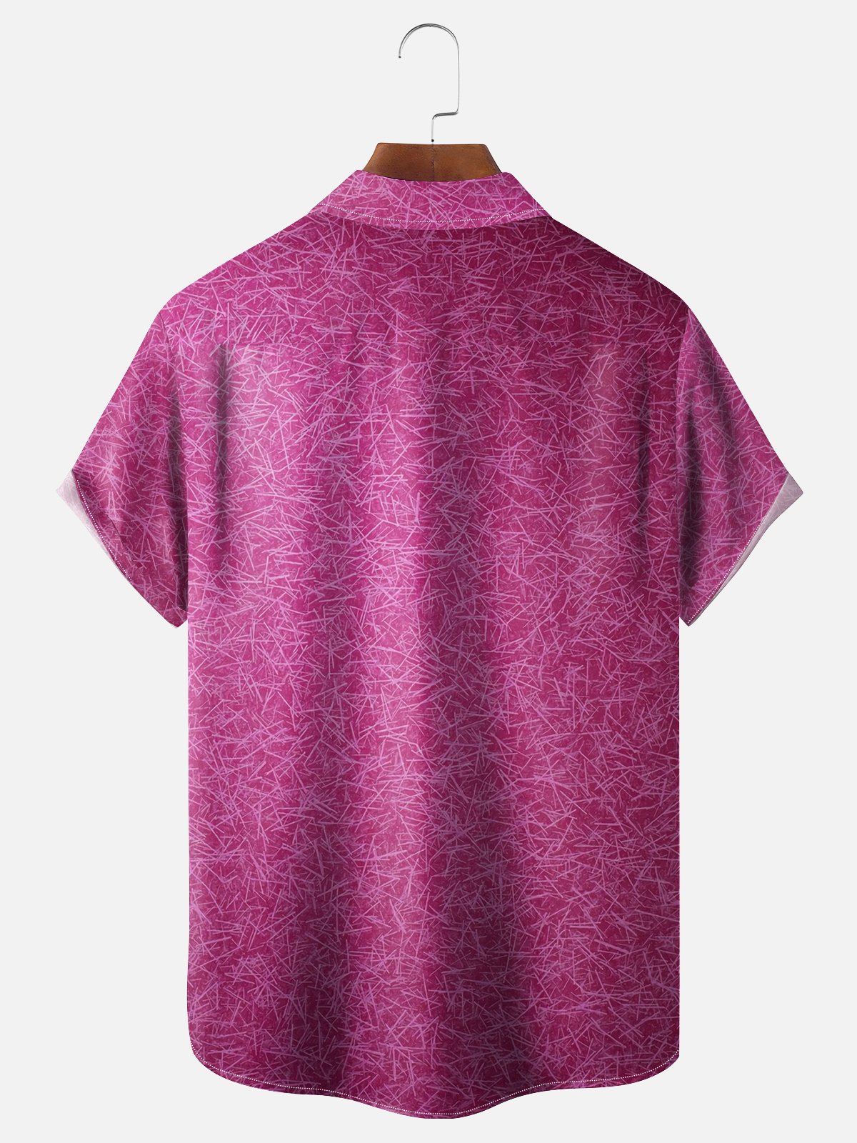 Moisture Wicking Abstract Textured Chest Pocket Hawaiian Shirt