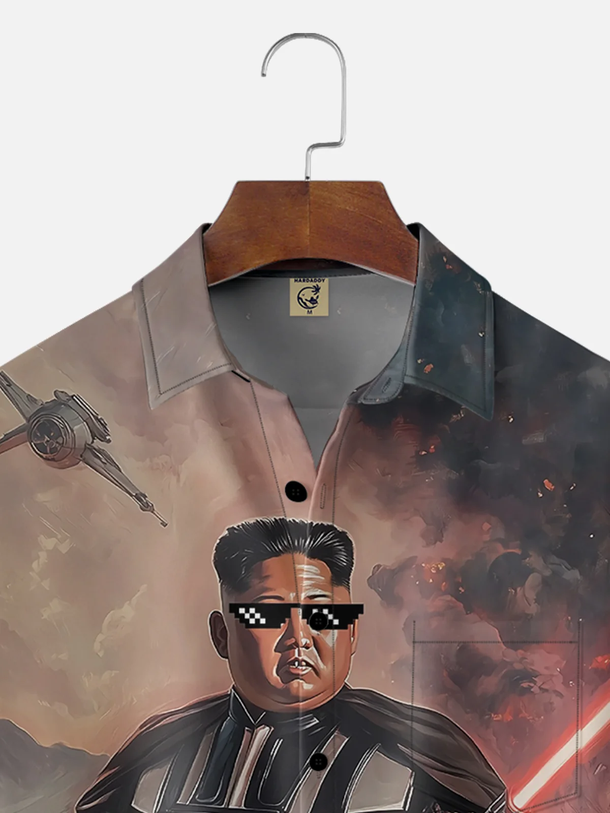Moisture-wicking Fun Star General Wars Chest Pocket Casual Shirt