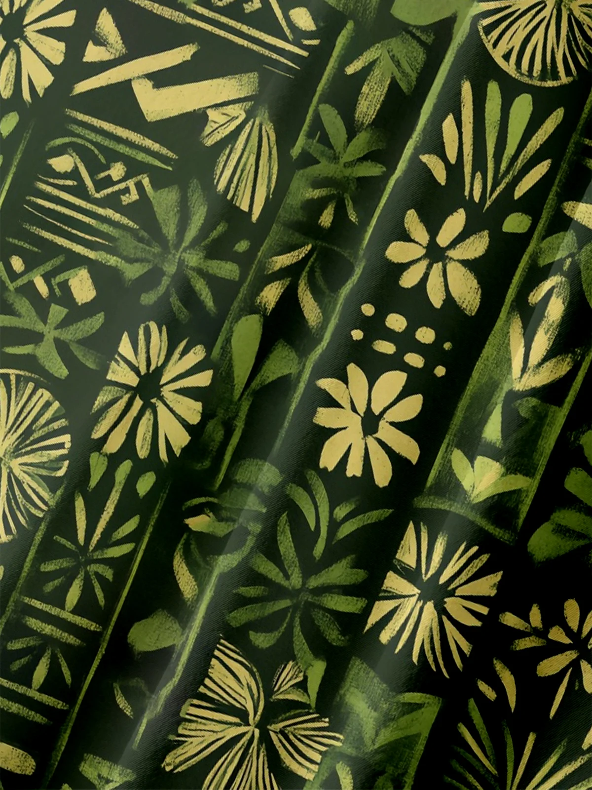 Moisture-wicking Tiki Chest Pocket Hawaiian Shirt