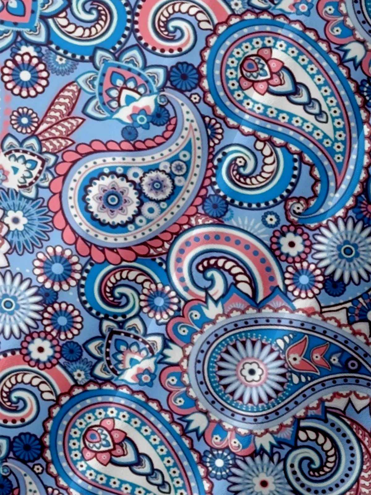 Moisture Wicking Paisley Chest Pocket Hawaiian Shirt