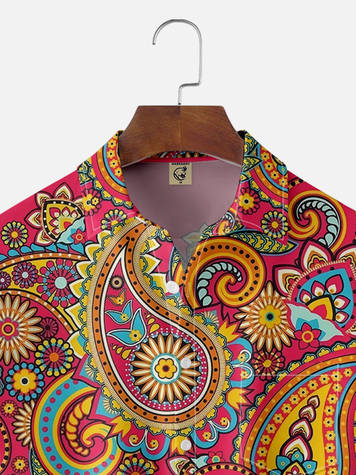 Moisture Wicking Paisley Chest Pocket Hawaiian Shirt