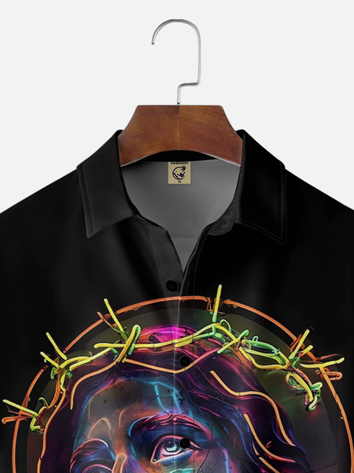 Moisture-wicking Religious Jesus Art Chest Pocket Casual Shirt