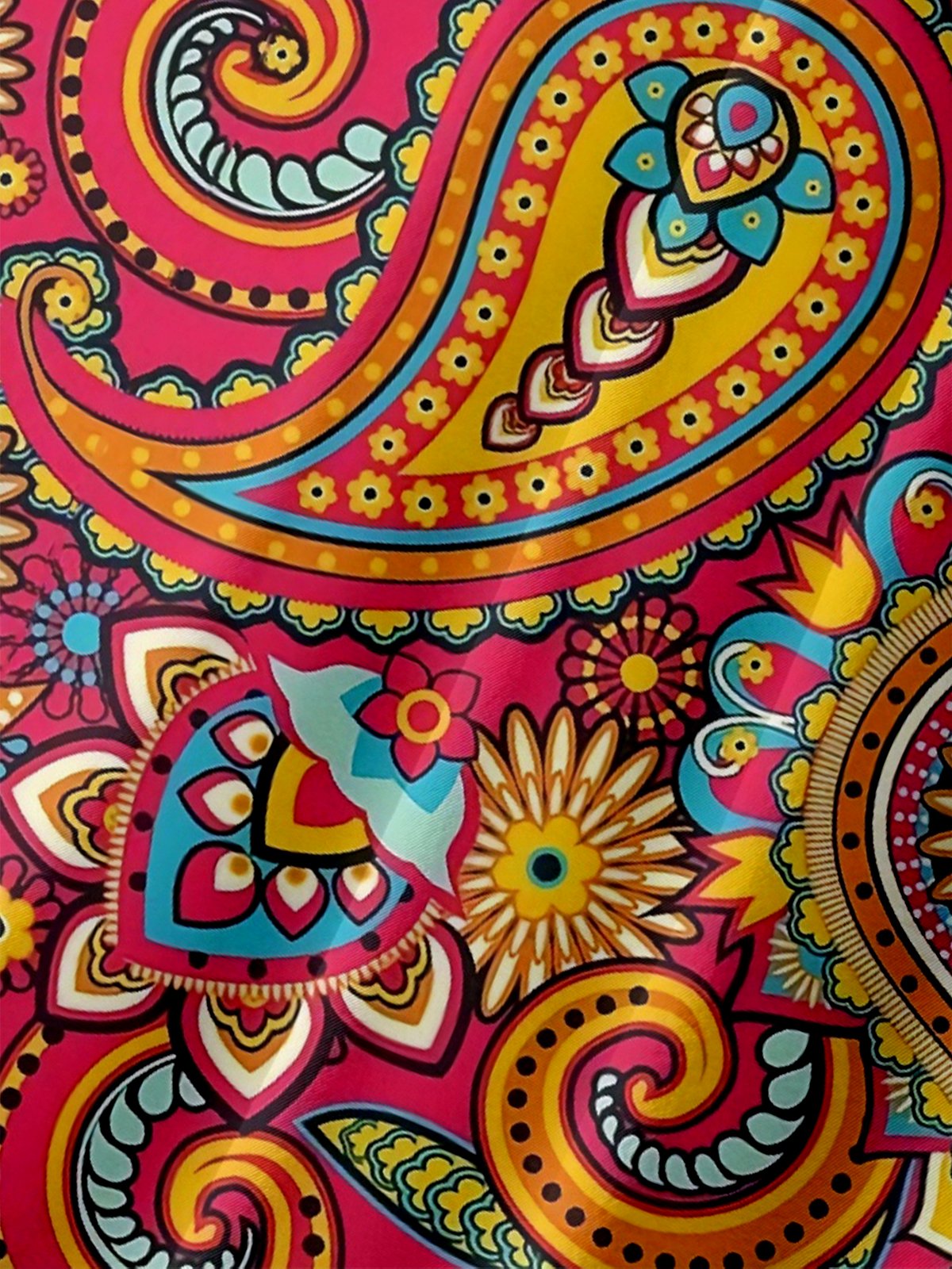 Moisture Wicking Paisley Chest Pocket Hawaiian Shirt