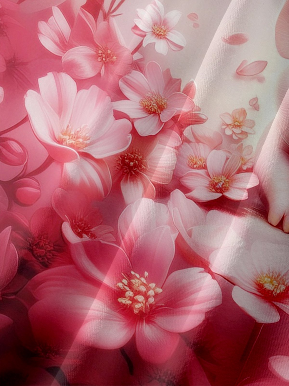Moisture-wicking Sakura Pig Chest Pocket Hawaiian Shirt