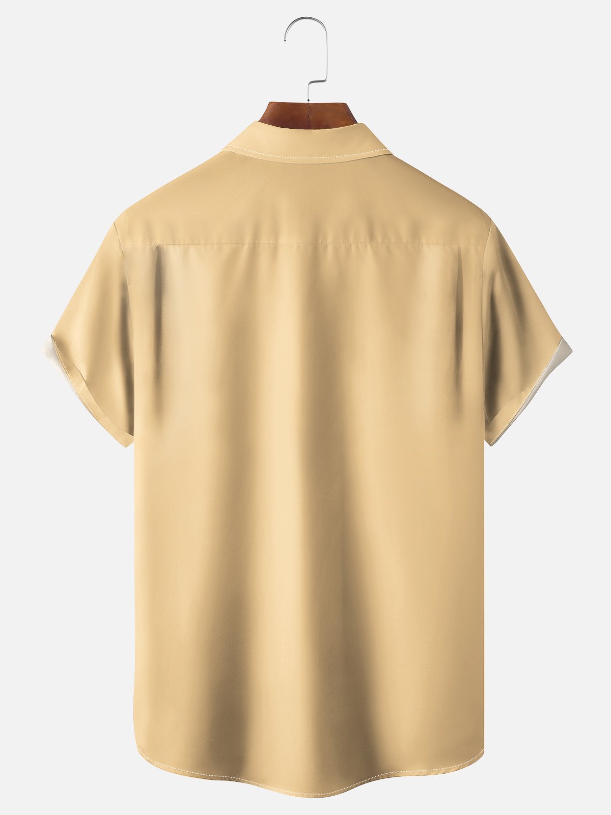 Moisture-wicking Japanese Ukiyo-e Crane Chest Pocket Bowling Shirt
