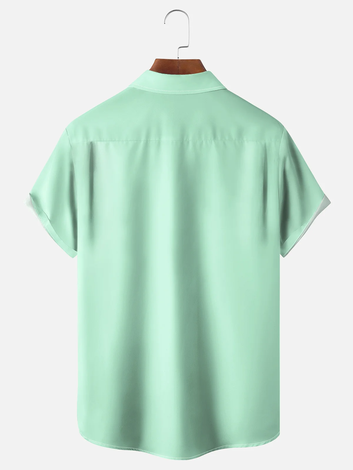 Moisture-wicking Horse Racing Fun Art Chest Pocket Bowling Shirt
