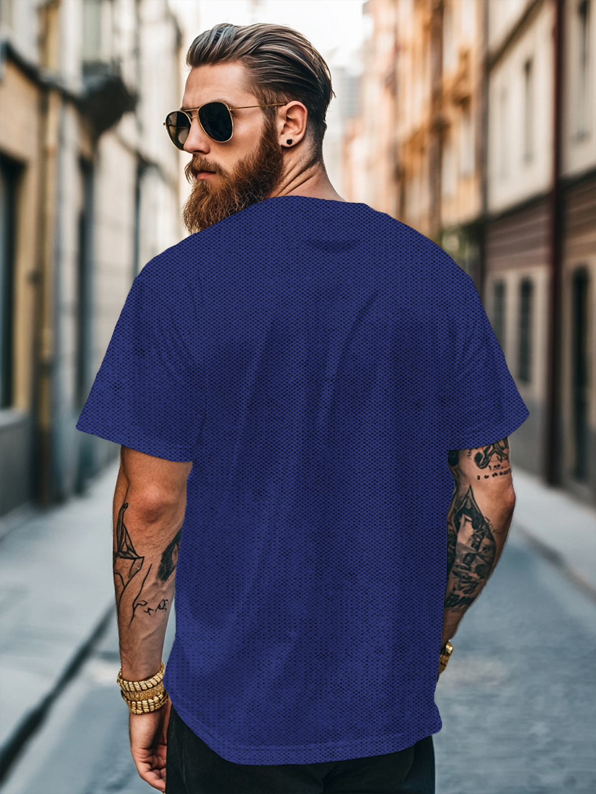 Men's Palm Fun Avant-garde Fitted T-shirts