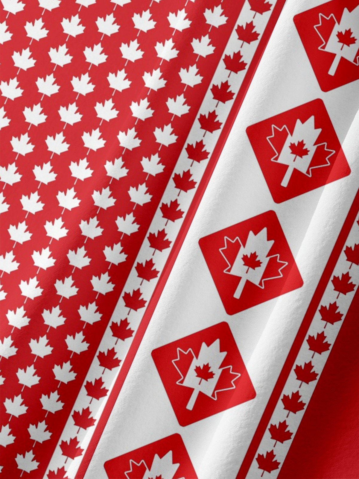 Moisture-wicking Canada Day Beaver Chest Pocket Bowling Shirt