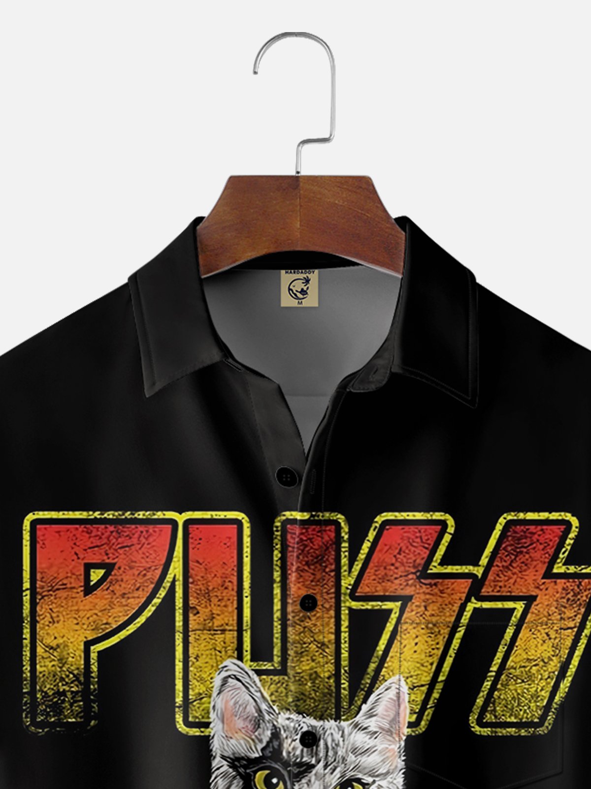 Moisture-wicking Rock Cats Chest Pocket Casual Shirt