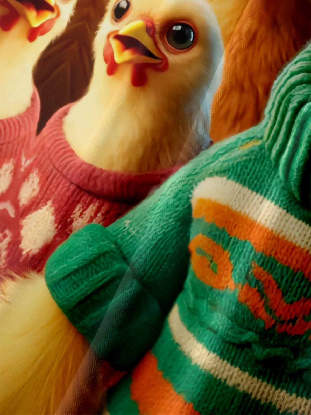 Moisture Wicking Funny Chicken Chest Pocket Hawaiian Shirt