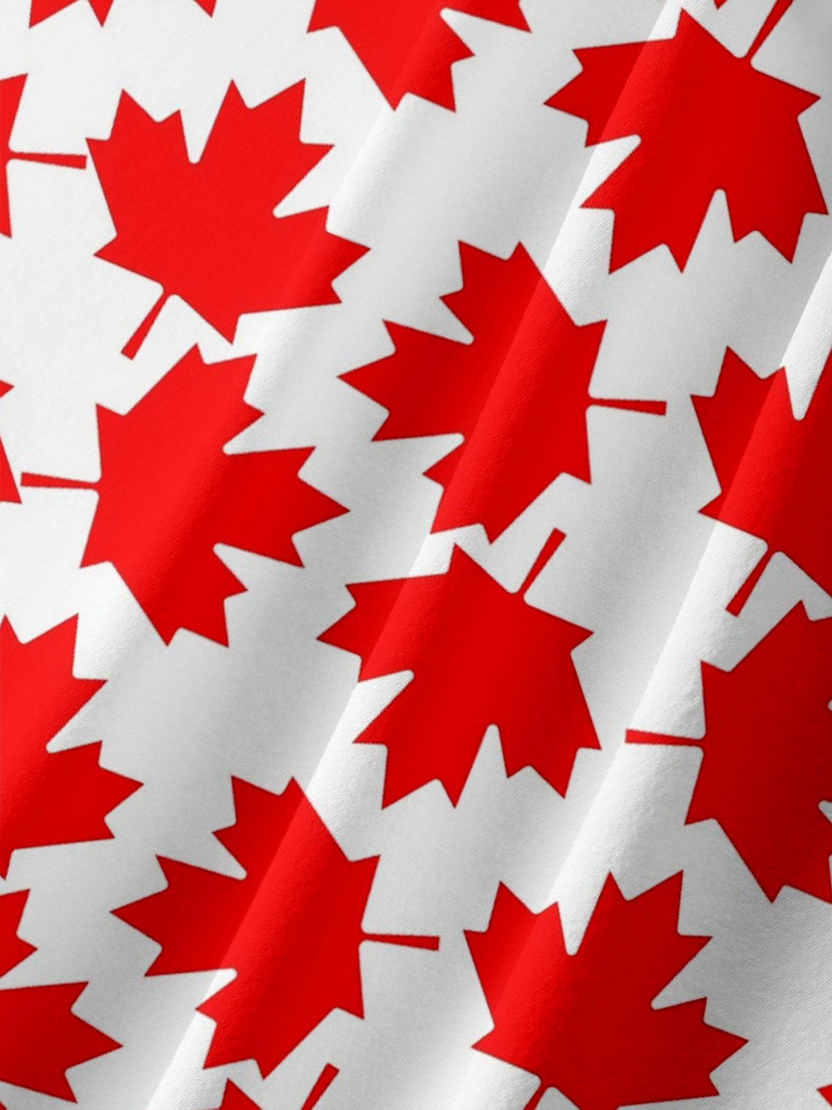 Moisture-wicking Canada Day Maple Leaf Chest Pocket Casual Shirt