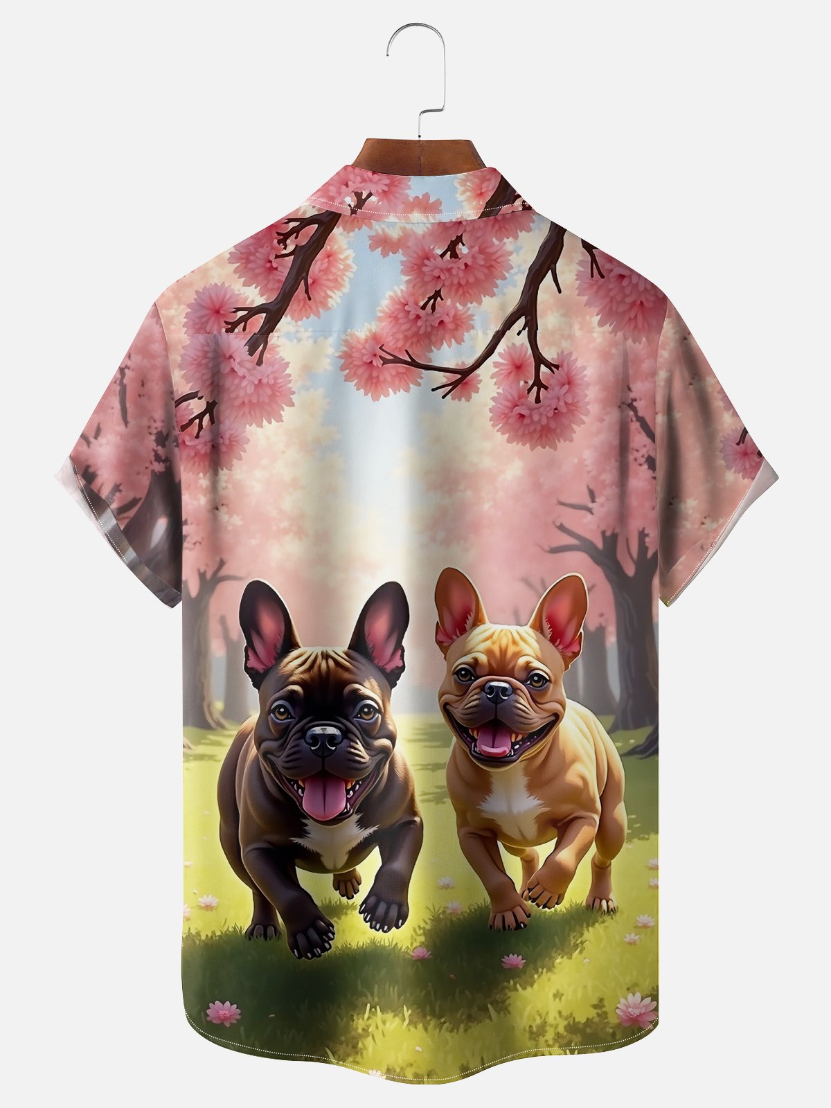 Moisture Wicking Funny Dog Chest Pocket Hawaiian Shirt