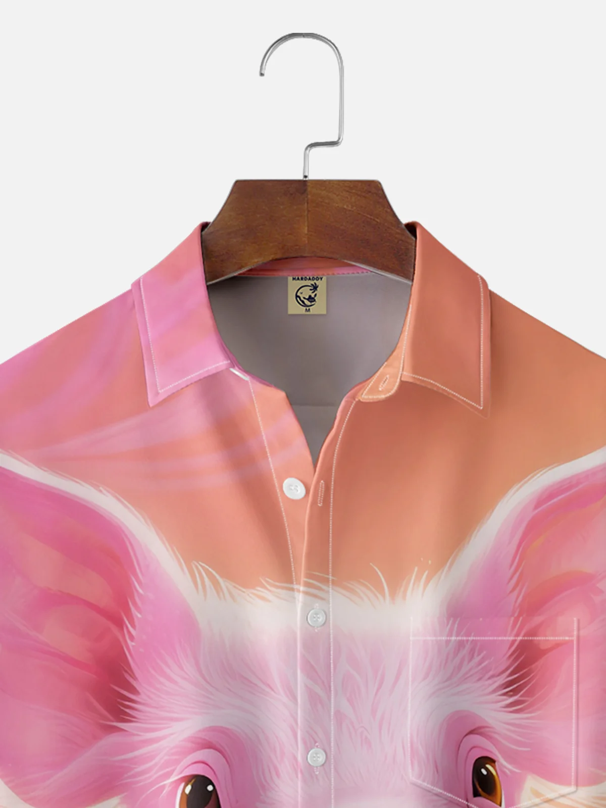 Moisture-wicking Pig Chest Pocket Hawaiian Shirt