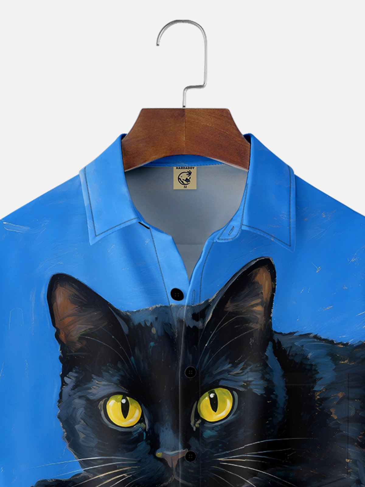 Moisture-wicking Cat Chest Pocket Casual Shirt
