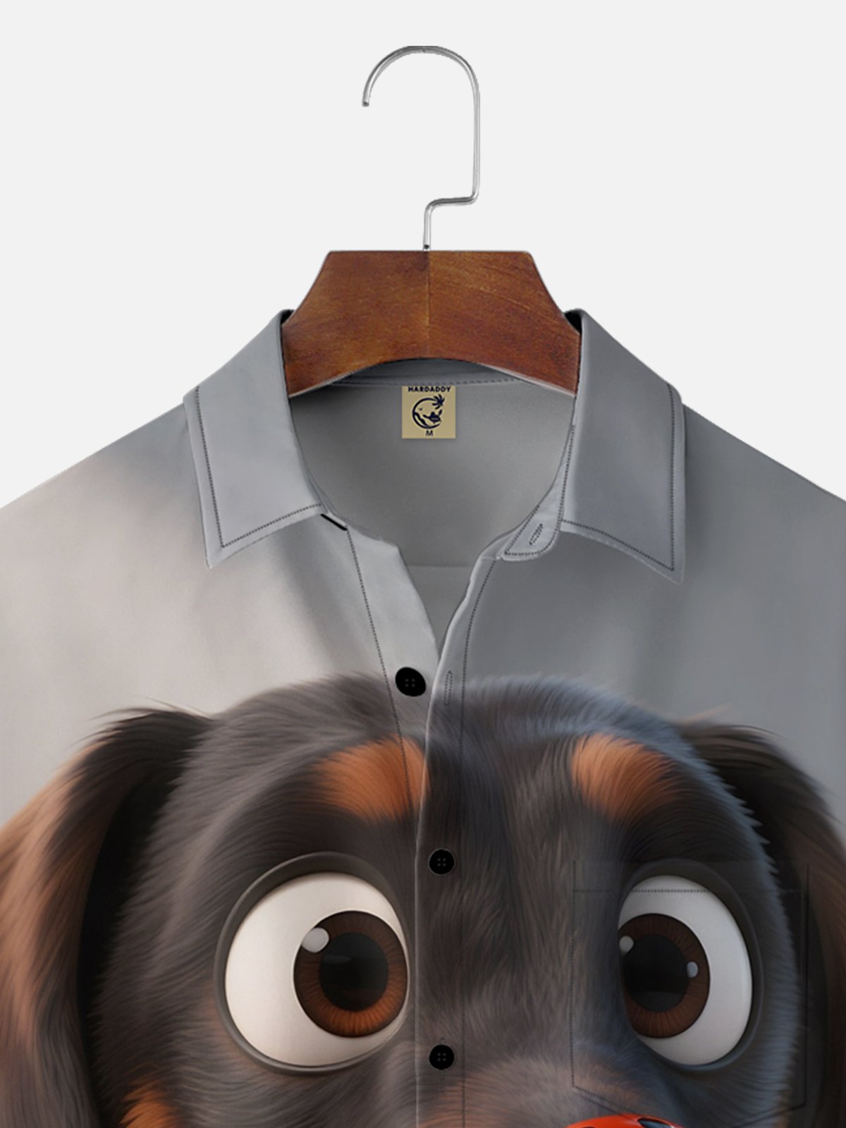 Moisture-wicking Dog Ladybug Chest Pocket Casual Shirt